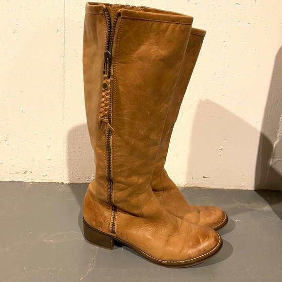 Lucky Brand Shoes - Lucky Brand Hesper tan leather knee high boot Size 10